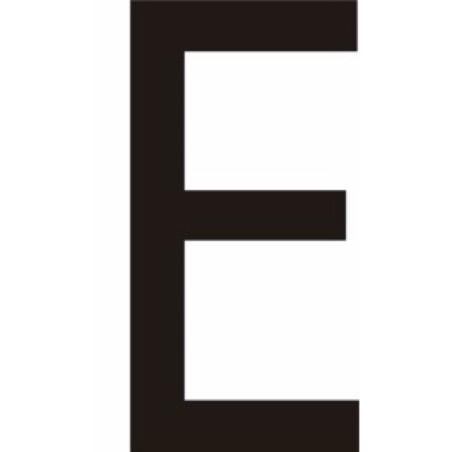 Adhésif - Lettres adhésives en vinyle noir A - à - Z - Lot de 10