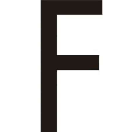 Adhésif - Lettres adhésives en vinyle noir A - à - Z - Lot de 10