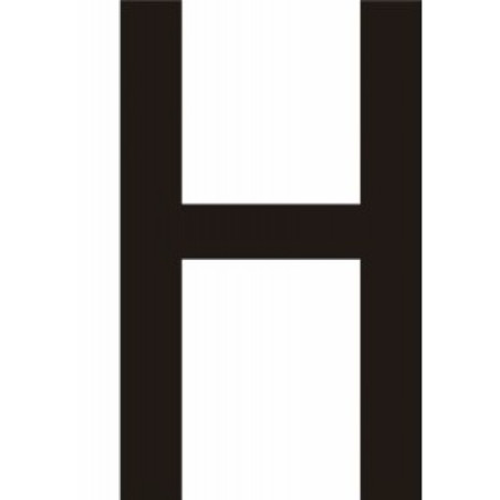 Adhésif - Lettres adhésives en vinyle noir A - à - Z - Lot de 10