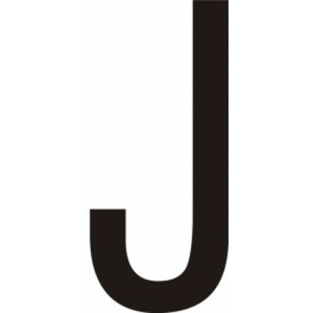Adhésif - Lettres adhésives en vinyle noir A - à - Z - Lot de 10