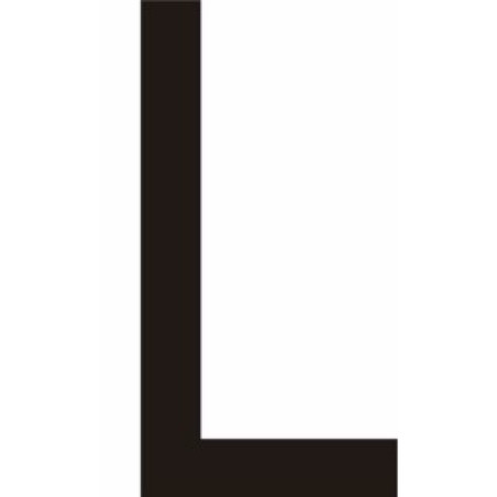 Adhésif - Lettres adhésives en vinyle noir A - à - Z - Lot de 10