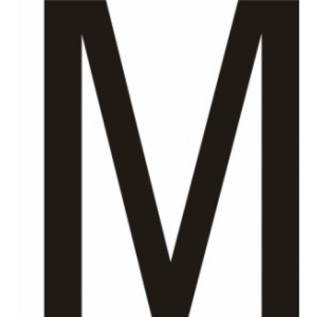 Adhésif - Lettres adhésives en vinyle noir A - à - Z - Lot de 10