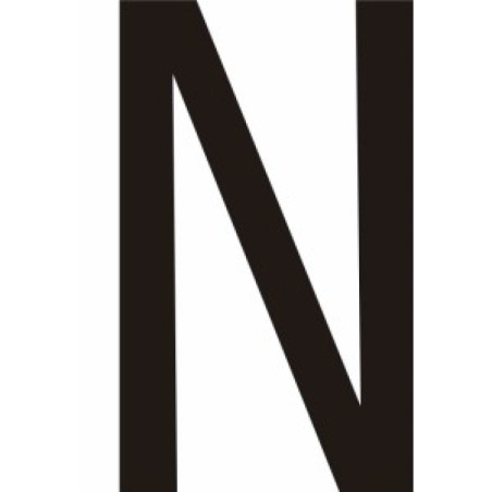 Adhésif - Lettres adhésives en vinyle noir A - à - Z - Lot de 10