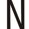 Adhésif - Lettres adhésives en vinyle noir A - à - Z - Lot de 10