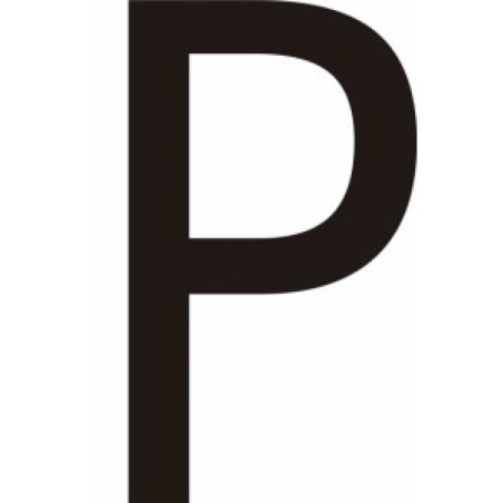 Adhésif - Lettres adhésives en vinyle noir A - à - Z - Lot de 10