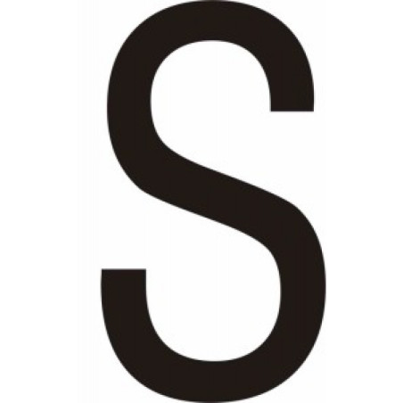 Adhésif - Lettres adhésives en vinyle noir A - à - Z - Lot de 10
