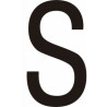 Adhésif - Lettres adhésives en vinyle noir A - à - Z - Lot de 10