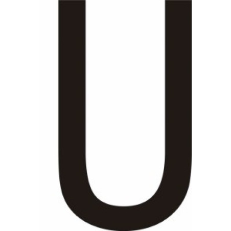 Adhésif - Lettres adhésives en vinyle noir A - à - Z - Lot de 10