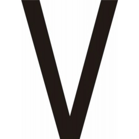 Adhésif - Lettres adhésives en vinyle noir A - à - Z - Lot de 10