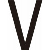 Adhésif - Lettres adhésives en vinyle noir A - à - Z - Lot de 10