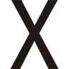 Adhésif - Lettres adhésives en vinyle noir A - à - Z - Lot de 10