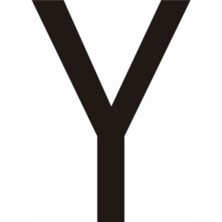 Adhésif - Lettres adhésives en vinyle noir A - à - Z - Lot de 10