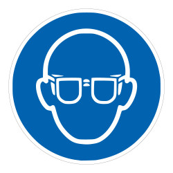 Adhésif Obligation - Lunettes de protection obligatoires - M004