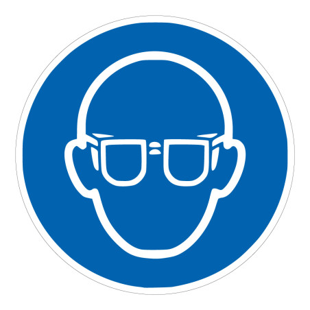 Adhésif Obligation - Lunettes de protection obligatoires - M004