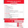 Panneau consignes de sécurité chaufferie