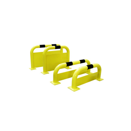 Arceau de protection robuste en acier avec plaque anti-encastrement pour sécurité optimale