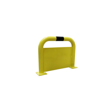 Arceau de protection robuste en acier avec plaque anti-encastrement pour sécurité optimale
