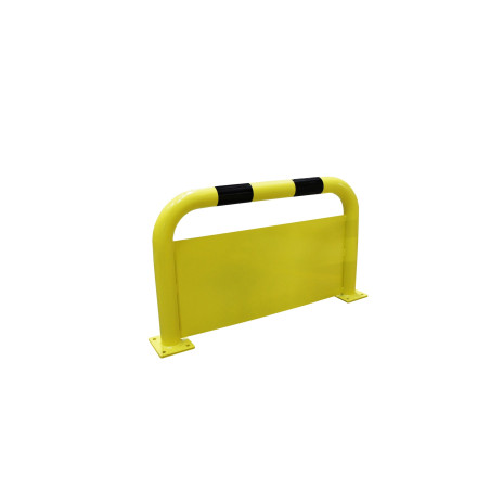 Arceau de protection robuste en acier avec plaque anti-encastrement pour sécurité optimale