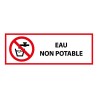 Panneau d'interdiction - Pictogramme Eau non potable - ISO 7010