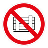 Panneau d'interdiction - Pictogramme Ne pas obstruer - ISO 7010