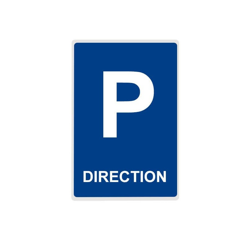 Panneau - Direction - Aludibond, Aluminium galvanisé avec profilé