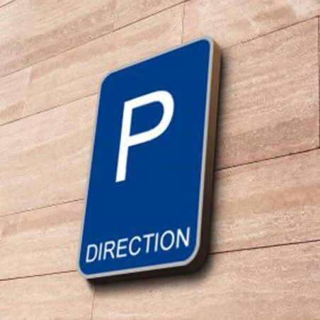 Panneau - Direction - Aludibond, Aluminium galvanisé avec profilé