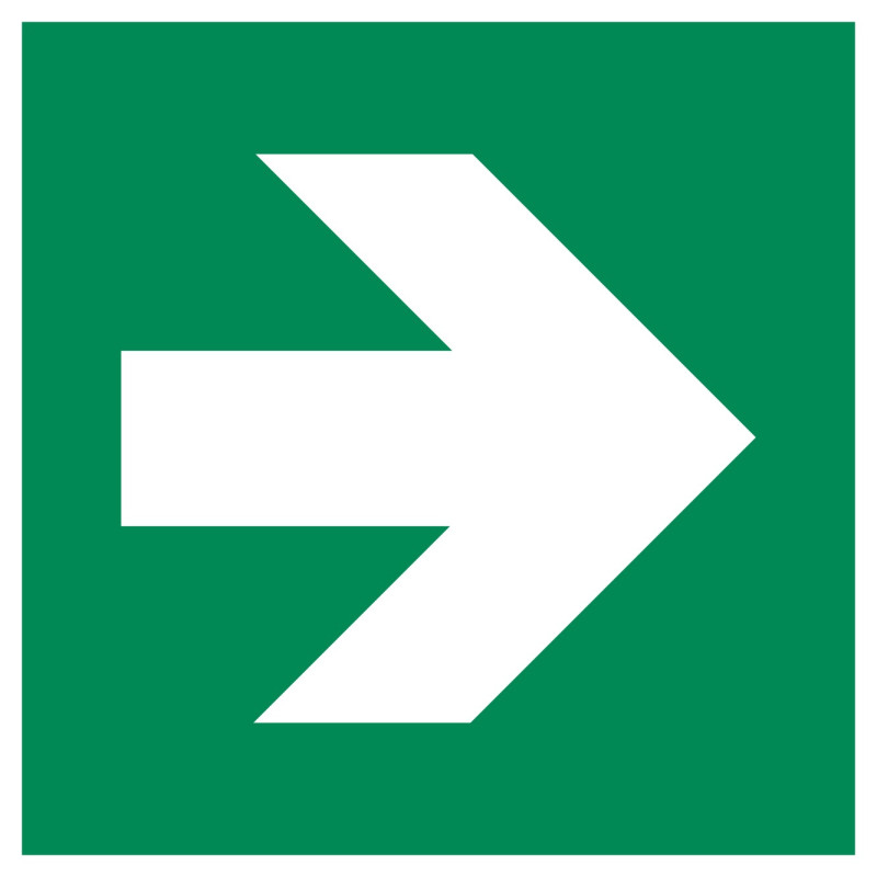 Panneau signalisation - Evacuation flèche à droite