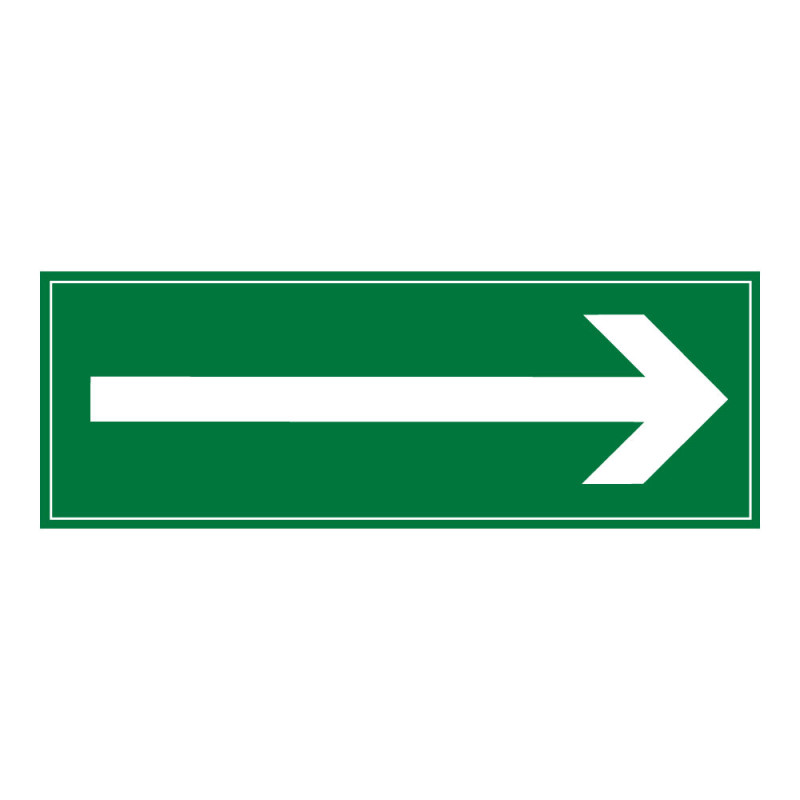 Panneau directionnel - Flèche verte - Format rectangulaire