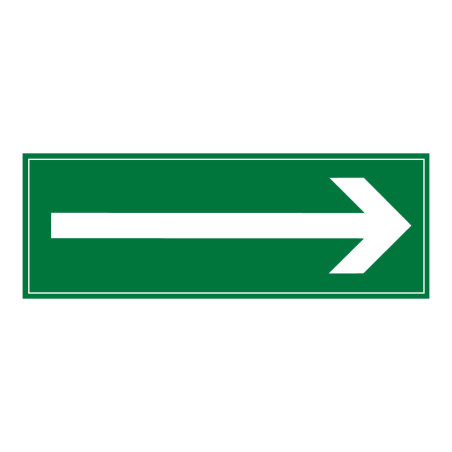 Panneau directionnel - Flèche verte - Format rectangulaire