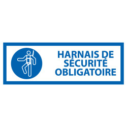 Panneau d'Obligation - Harnais de sécurité obligatoire - M018