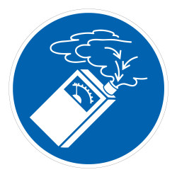 Panneau d'obligation - Utiliser un détecteur de gaz - M074 - ISO 7010
