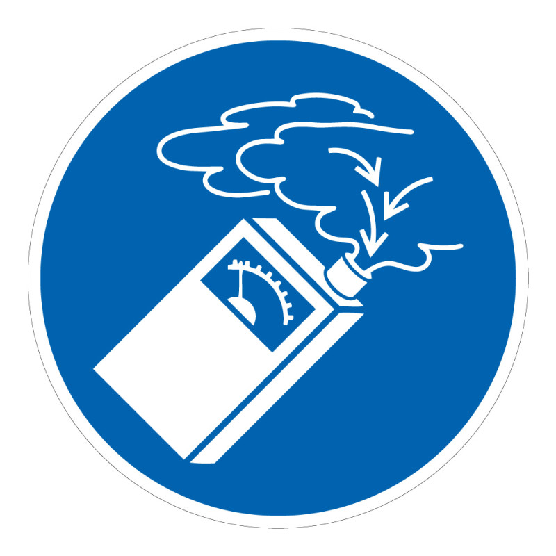 Panneau d'obligation - Utiliser un détecteur de gaz - M074 - ISO 7010