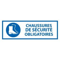 Panneau EPI - chaussures de sécurité Obligatoire  - M008 - ISO 7010