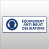 Panneau EPI obligatoire - Serre-tête anti-bruit obligatoire - M003