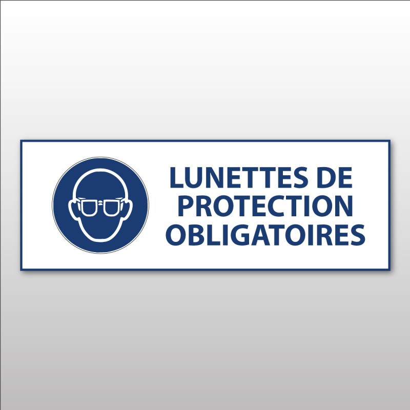 Panneau EPI obligatoire - Lunettes de protection obligatoires - M004