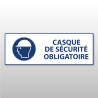 Panneau EPI obligatoire - Casque de sécurité obligatoire - M014