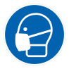 Panneau EPI obligatoire - Masque obligatoire - M016 - Norme ISO 7010