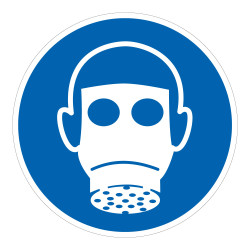 Panneau EPI Protection respiratoire obligatoire M017- ISO 7010