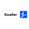 Panneau d'information - Pictogramme Escalier  - Fixation Adhésive