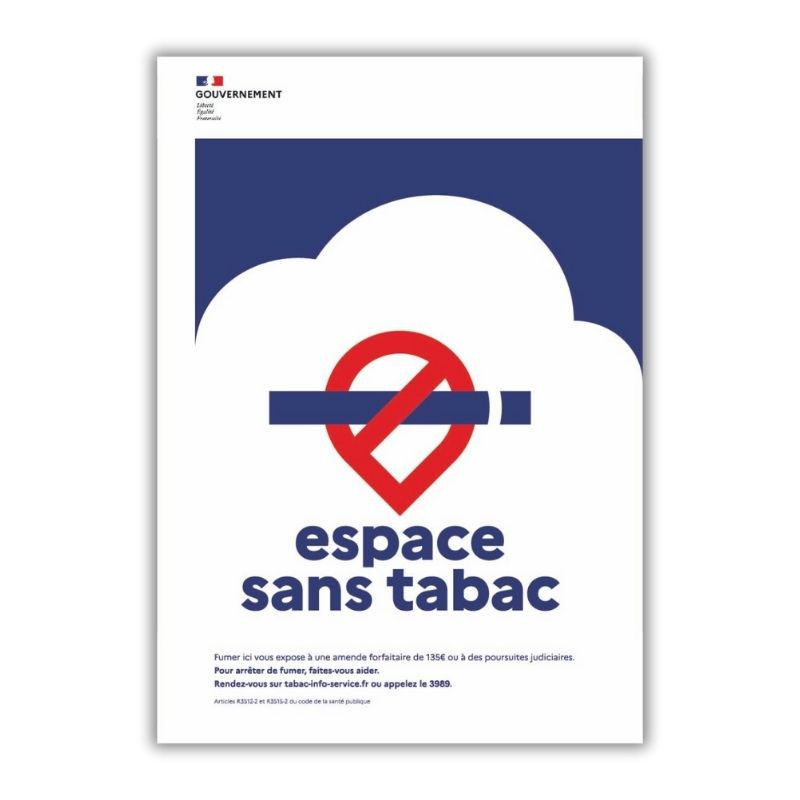 Panneau Signalétique - Espace sans tabac