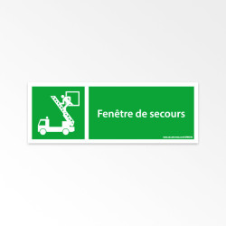 Facilitez l'évacuation rapide avec le panneau ISO7010 Fenêtre de secours - E017