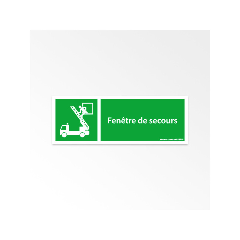 Facilitez l'évacuation rapide avec le panneau ISO7010 Fenêtre de secours - E017
