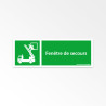 Facilitez l'évacuation rapide avec le panneau ISO7010 Fenêtre de secours - E017