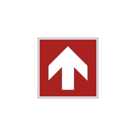 Flèche de direction pictogramme 250x250 mm pour signalisation d'évacuation