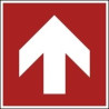 Flèche de direction pictogramme 250x250 mm pour signalisation d'évacuation