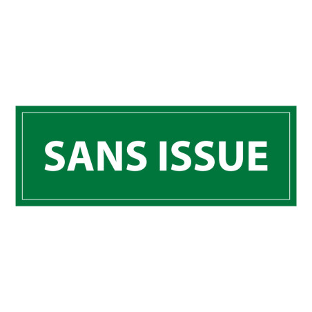 Panneau évacuation Sans Issue