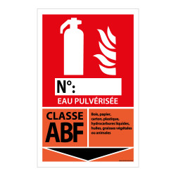 Panneau extincteur ABF – Signalisation incendie conforme