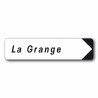 Panneau signalétique - Flèche personnalisée - 400x200 mm - Aluminium