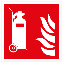 Panneau incendie Extincteur sur roues ISO 7010 F009