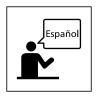 [Panneau info - Communication langue spécifiée - ISO 7001]